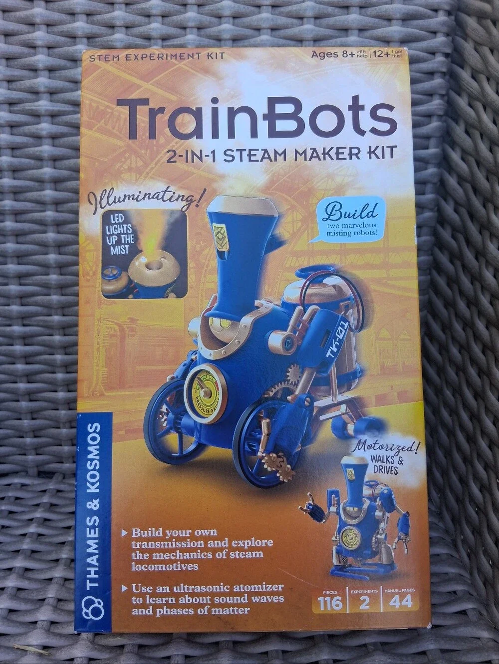 TrainBots 2-in-1 Steam Maker Kit - Blue by Thames & Kosmos